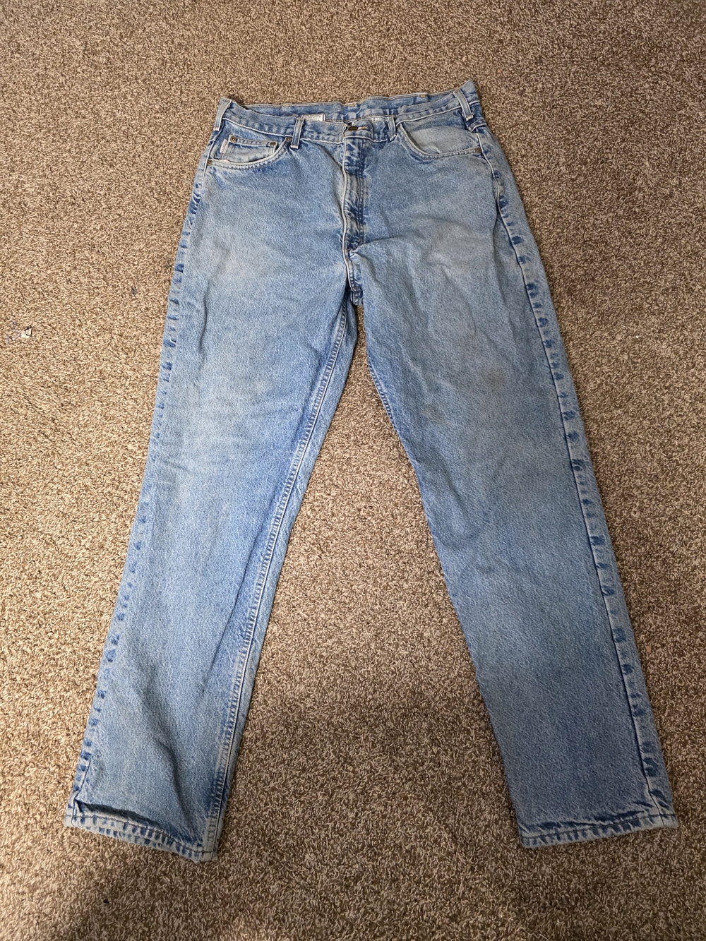 Carhartt Light Blue Relaxed Fit Men's Jeans 38x34